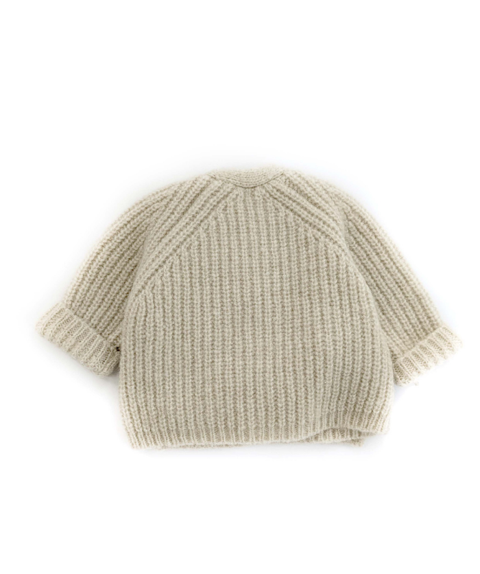 Fine-knitted slippers for tying - nut