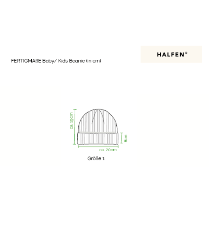 Strickmütze - 100% Merinowolle - Mint