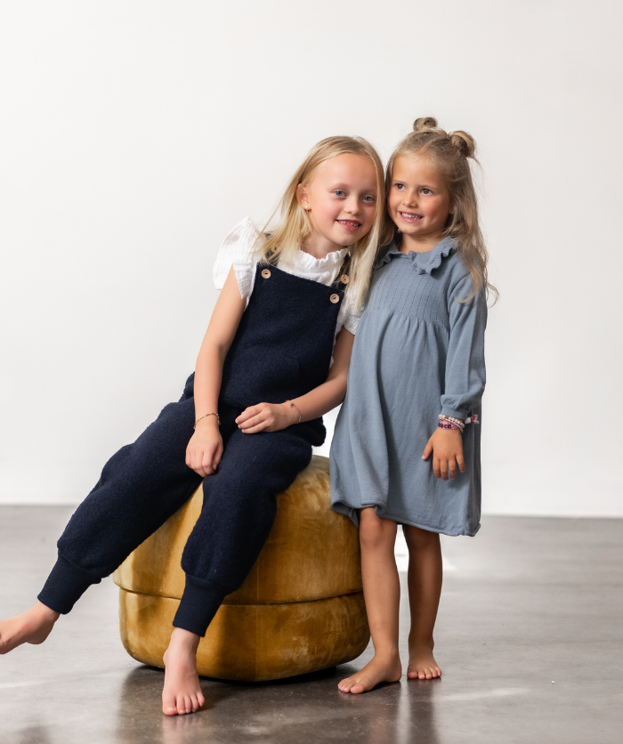 Walklatzhose 100% Merinowolle - Navy