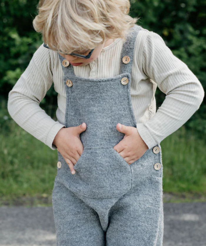 Walklatzhose 100% Merinowolle - Grau