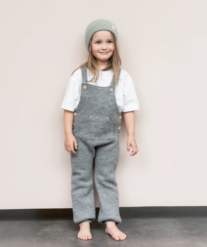 Walklatzhose 100% Merinowolle - Grau