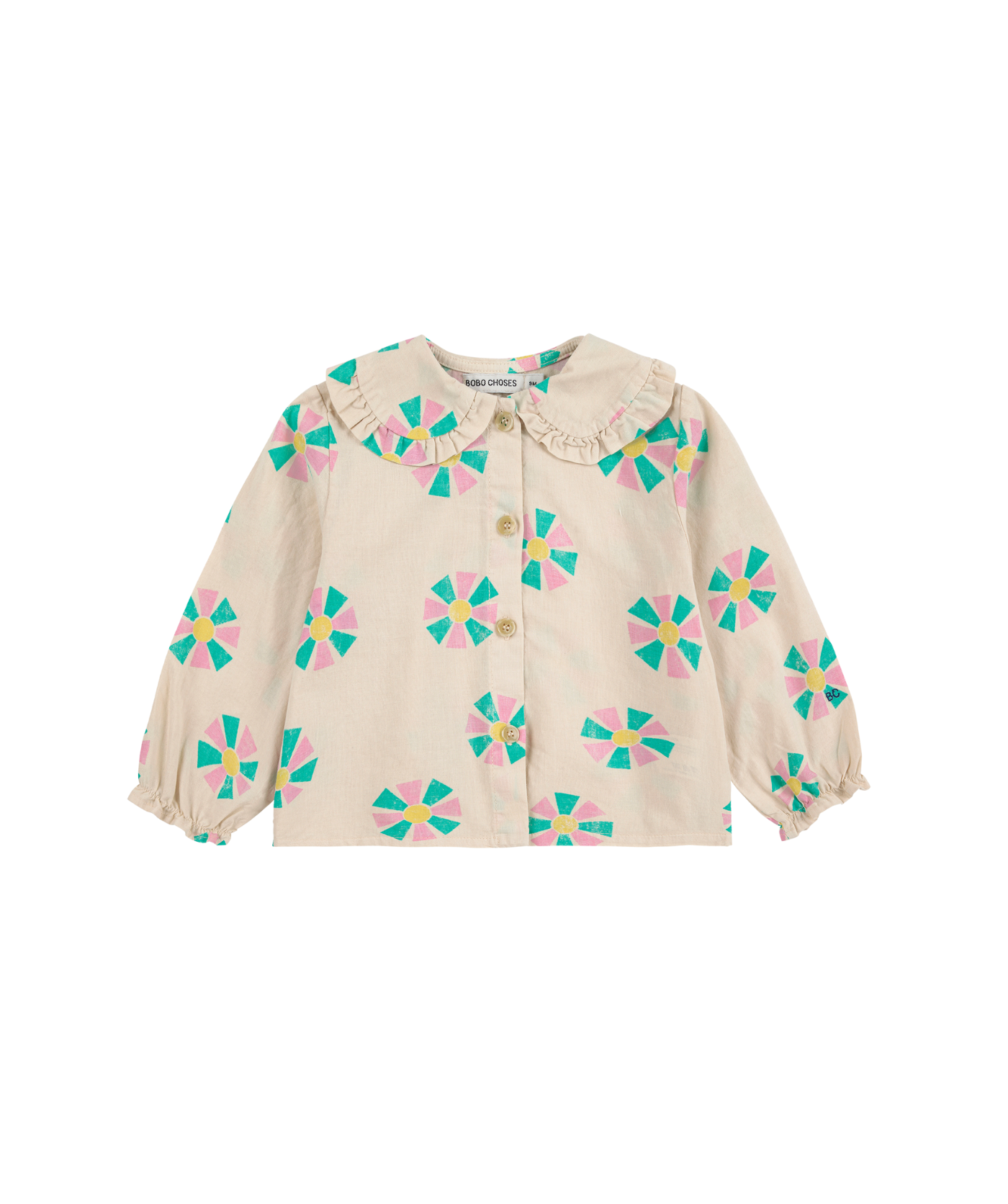 Kaleidoscope all over Blouse - Weiss