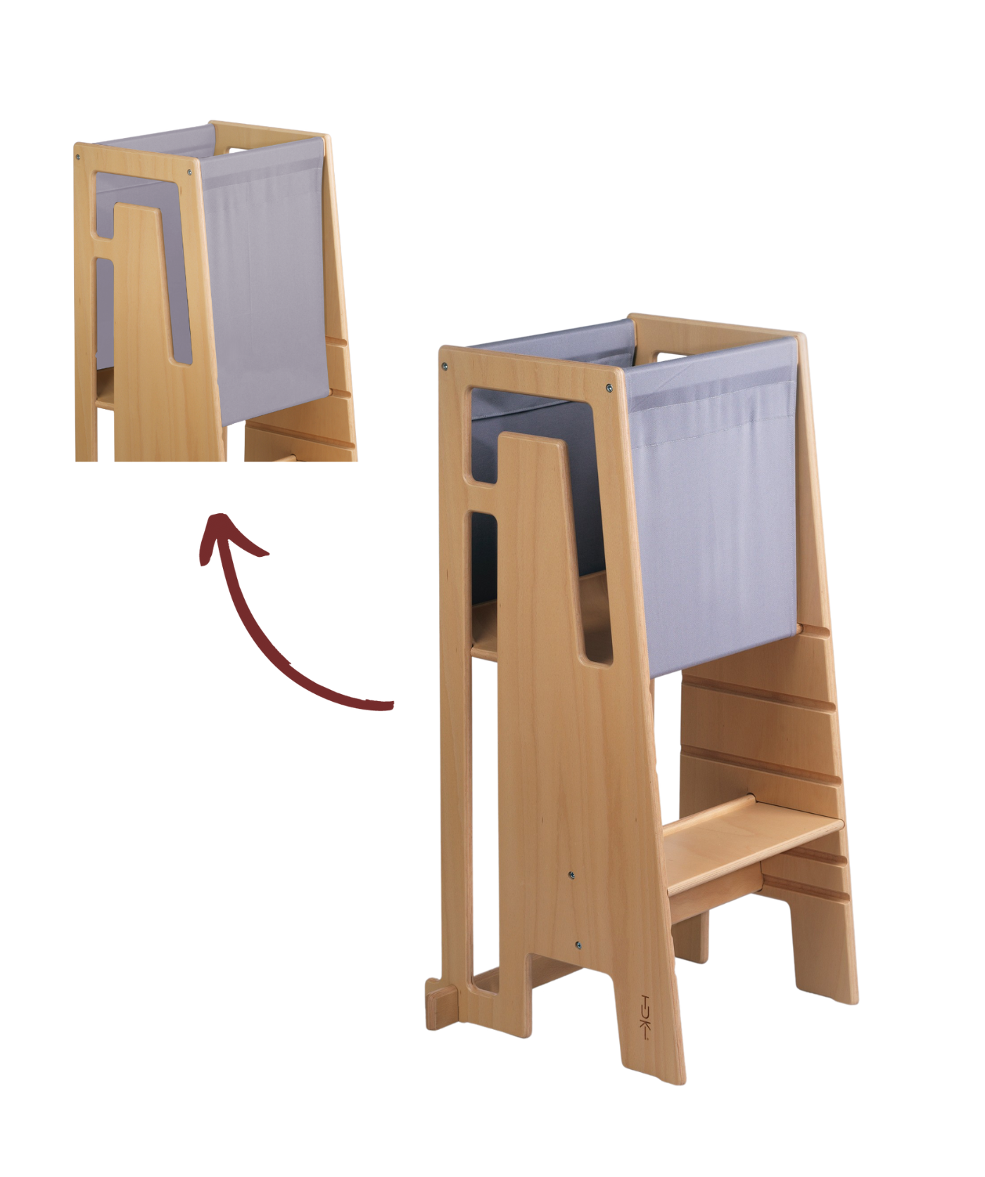 Tuki® Entdeckertuch – Grau