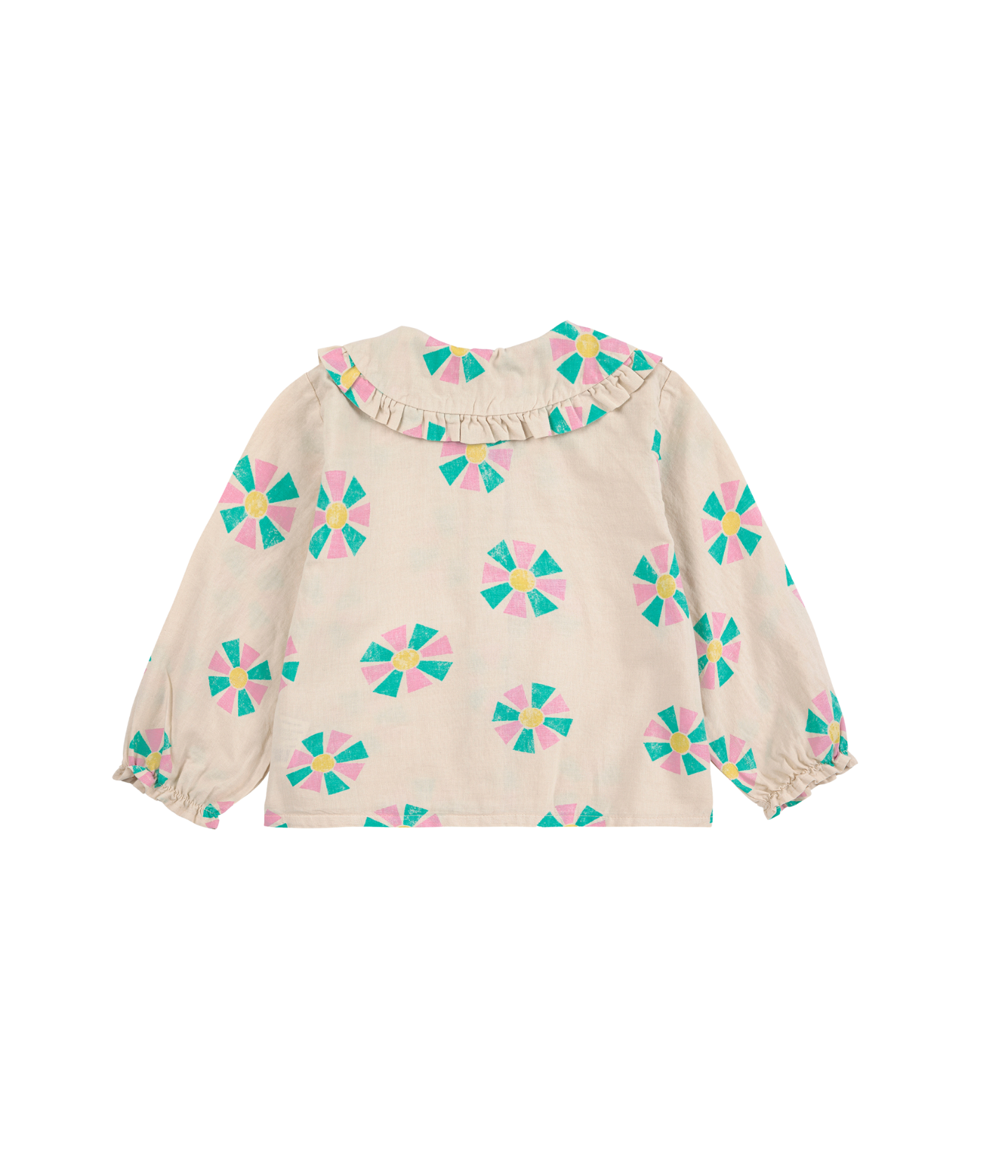 Kaleidoscope all over Blouse - Weiss