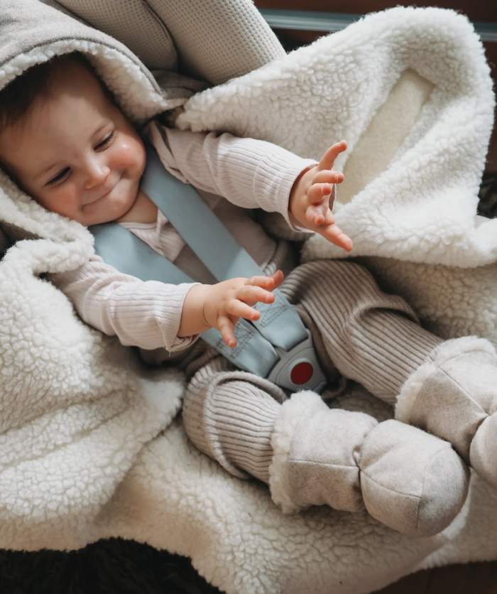 Einschlagdecke Koala 100% Merinowolle - Cashmere