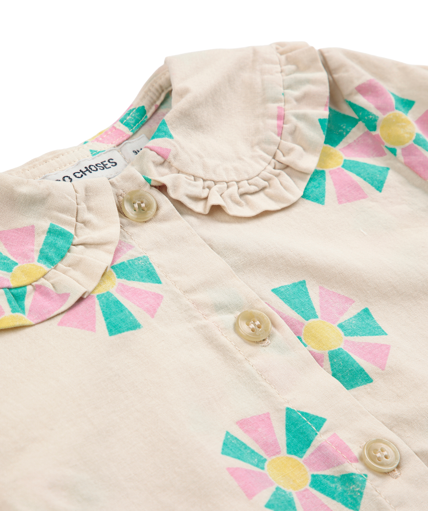 Kaleidoscope all over Blouse - Weiss