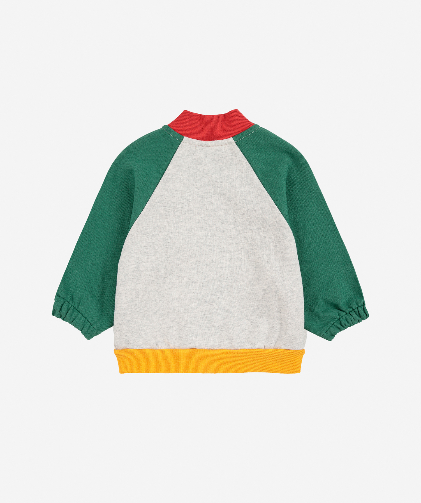 Tic Tac Toe color block zipped Sweatshirt - Rot