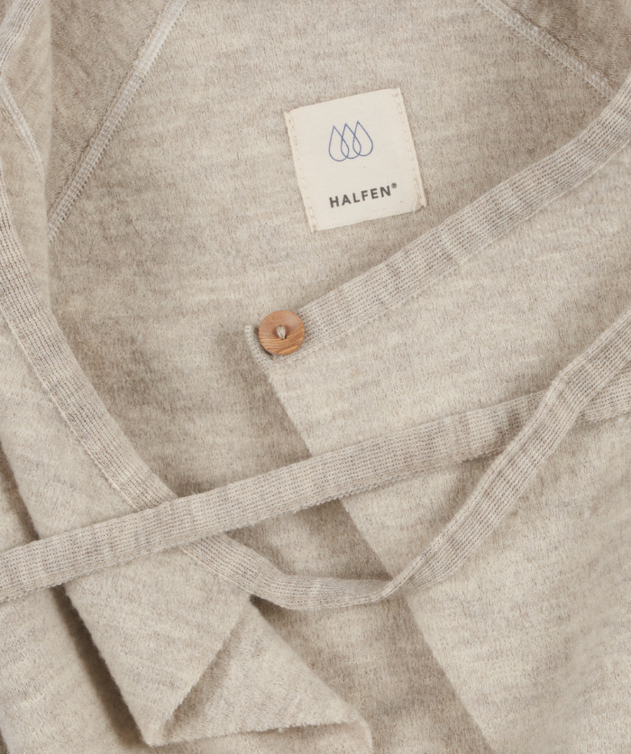 Walk-Jäckchen zum Binden - Natur