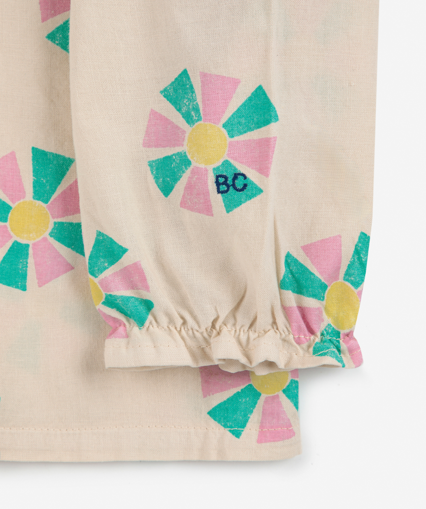 Kaleidoscope all over Blouse - Weiss