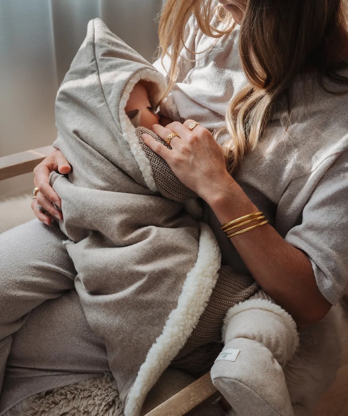 Einschlagdecke Koala 100% Merinowolle - Cashmere