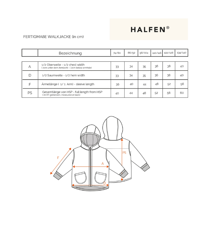 Walkjacke mit Reissverschluss - Marine