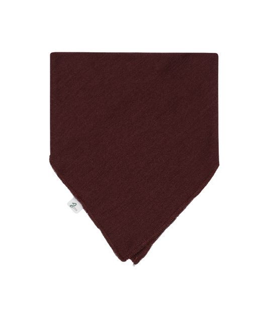 Bandana Lätzchen 100% Merinowolle - Chocolate