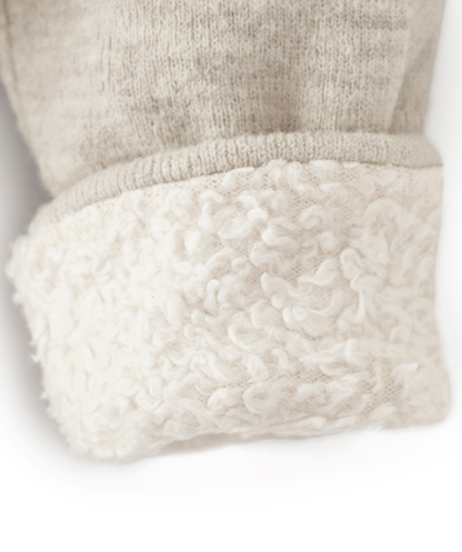 Fine-knitted slippers for tying - nut