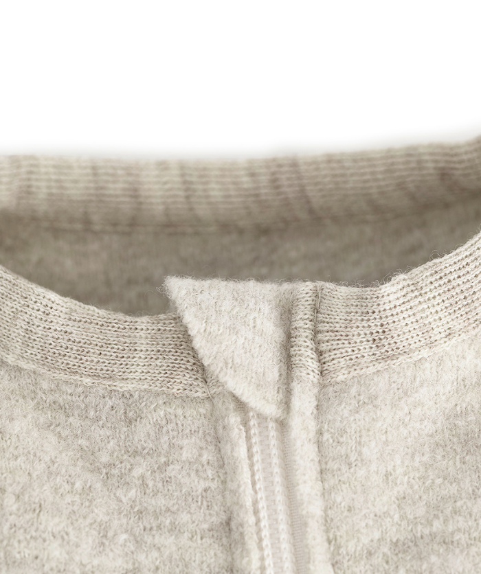 Walk-Schlafsack 100% Merinowolle - Natur