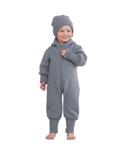 Walk Overall mit Teddyfutter  - Rauchblau