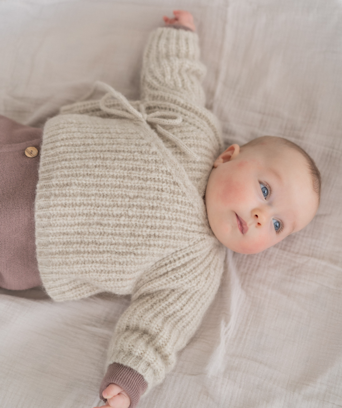 Baby Alpaka Cardigan - Beige