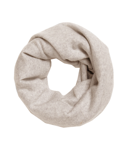 Strick-Schlauchschal - 100% Merinowolle - Natur