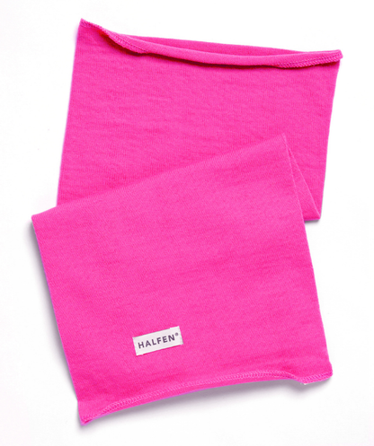 Strick-Schlauchschal - 100% Merinowolle - Neon Pink