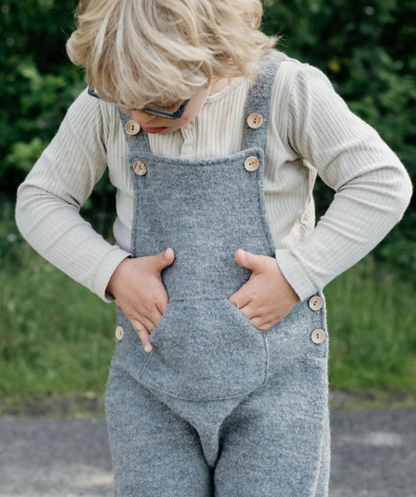 Walklatzhose 100% Merinowolle - Grau