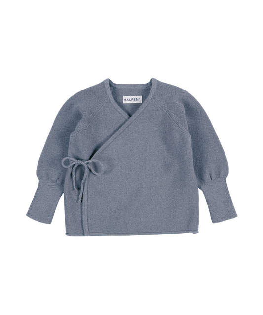 Feinstrick-Schlüttli 100% Merinowolle - Rauch-blau