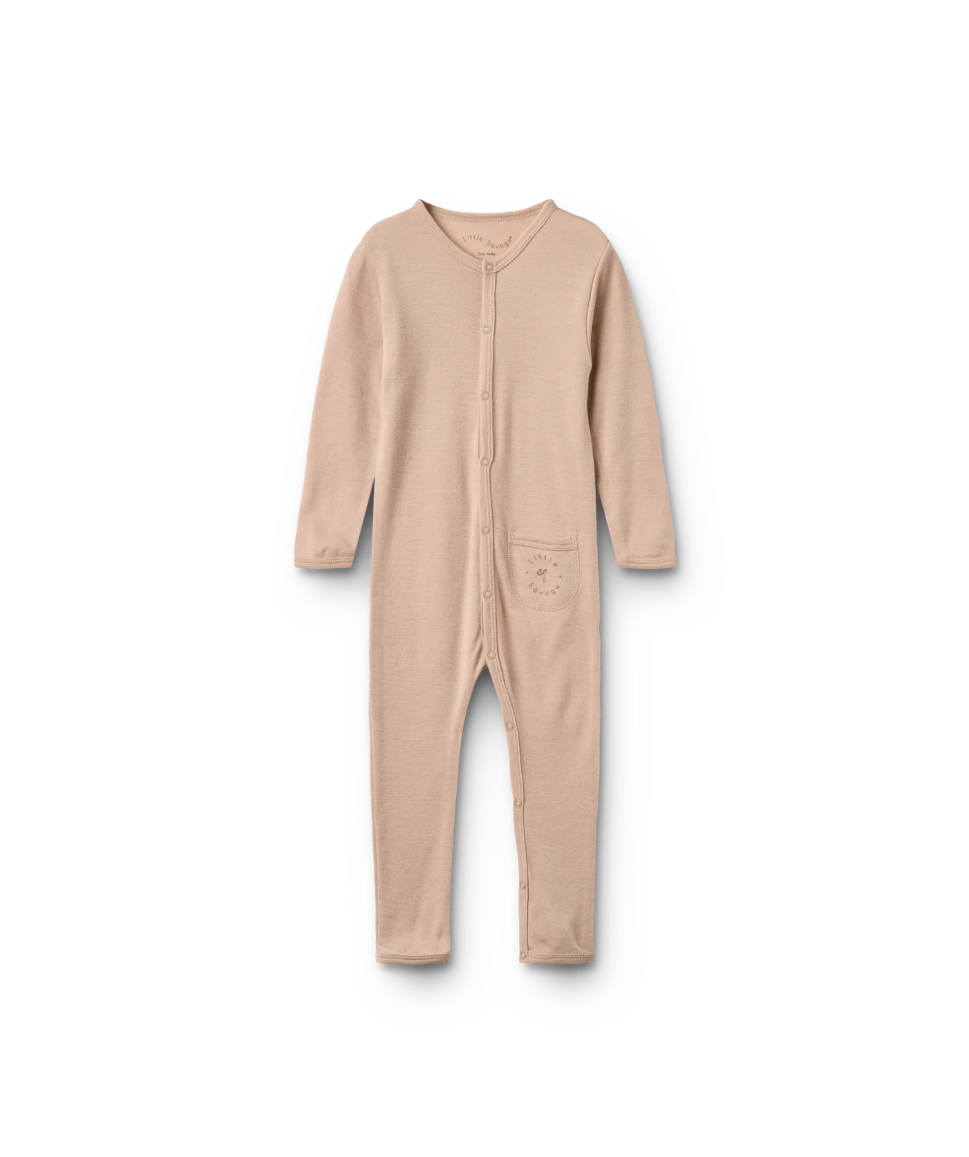 Onesie Grandad 100% Merinowolle - Nougat