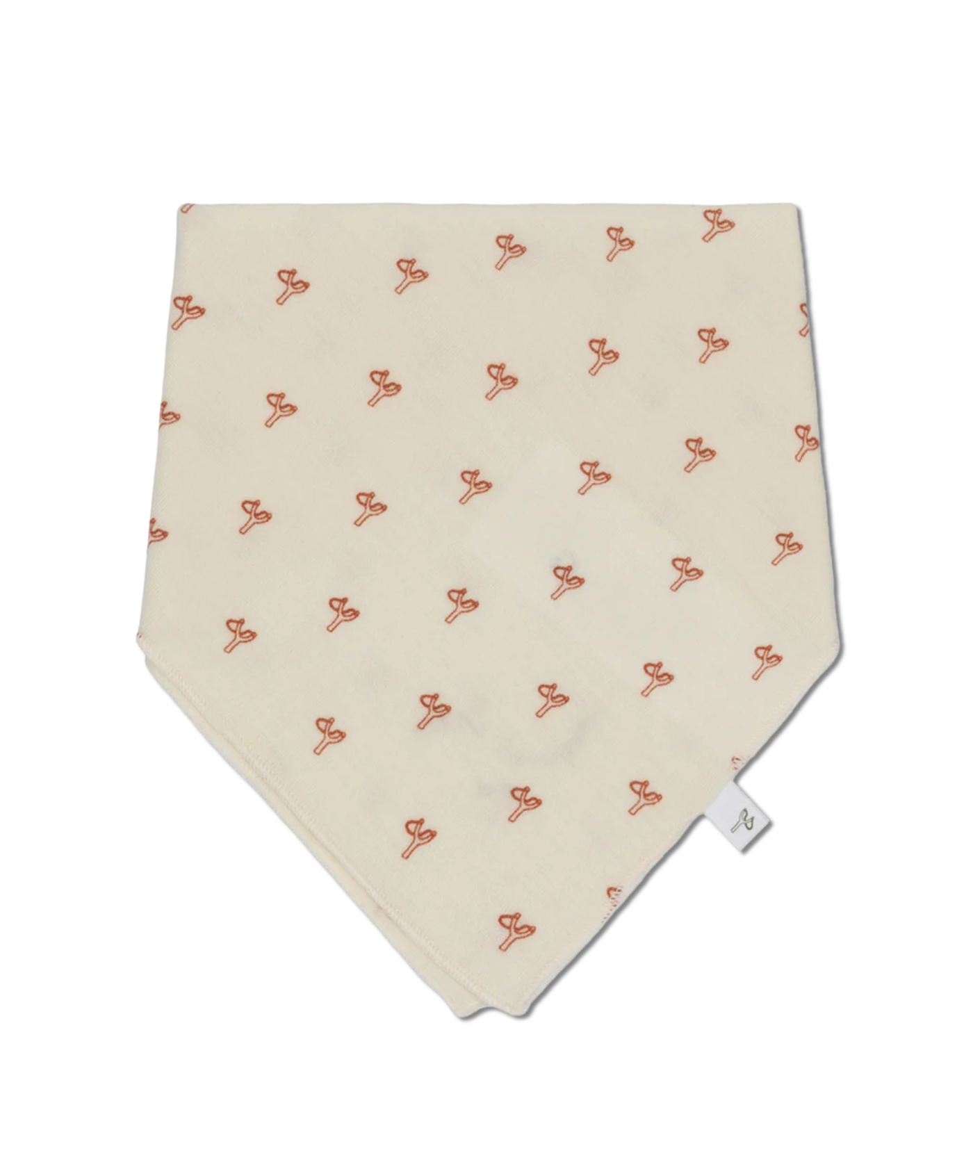 Bandana Lätzchen 100% Merinowolle - Sling Rust
