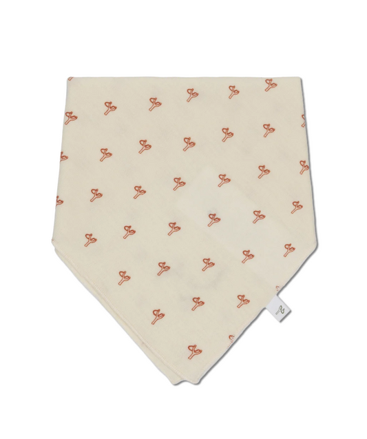 Bandana Lätzchen 100% Merinowolle - Sling Rust