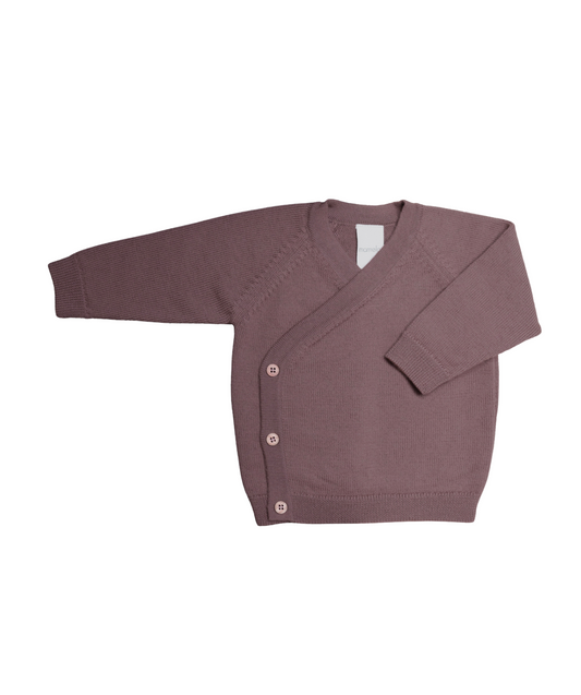 The Woolly Baby Jacket 100% Merinowolle - Mauve