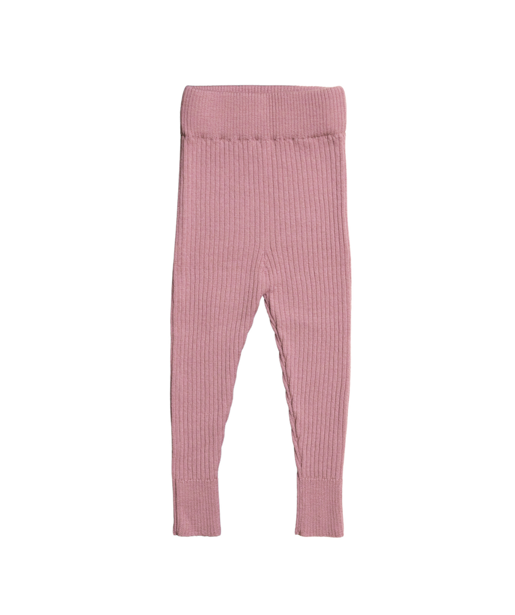 The Woolly Leggings 100% Merino Wool - Rose