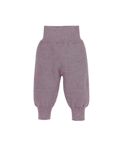 Feinstrick-Hose 100% Merinowolle - Mauve