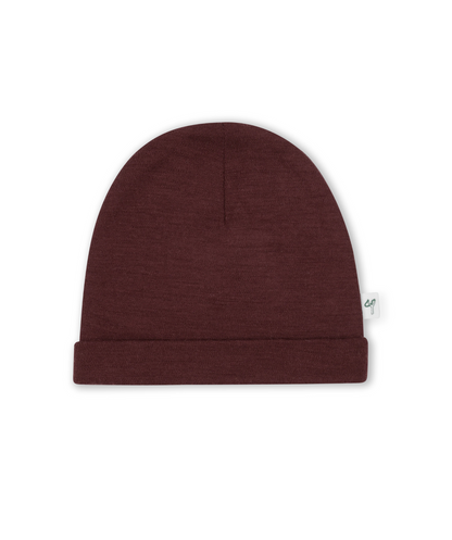 Beanie 100% Merinowolle - Chocolate