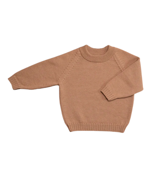 The Woolly Sweater 100% Merinowolle - Camel