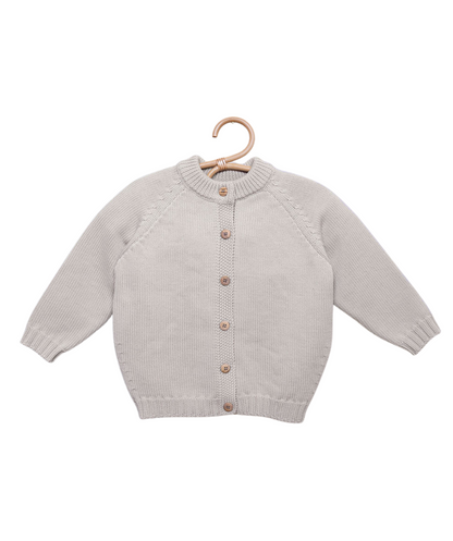 The Woolly Cardigan 100% Merinowolle - Sand