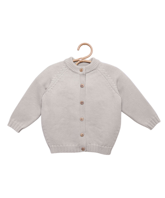 The Woolly Cardigan 100% Merinowolle - Sand
