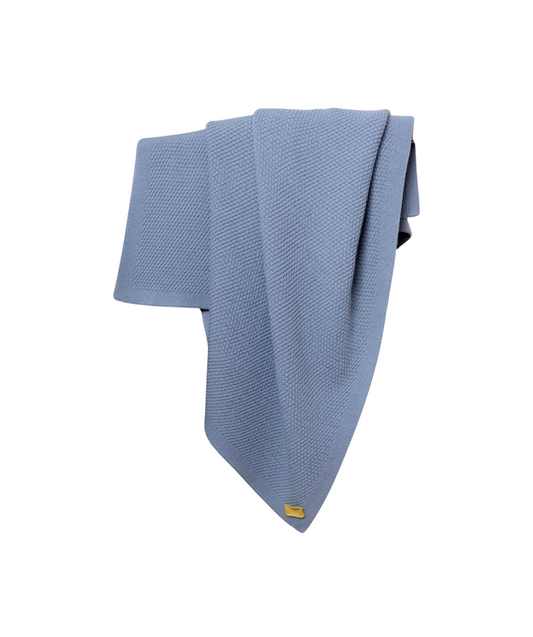 The Woolly Blanket 100% Merinowolle - Blue