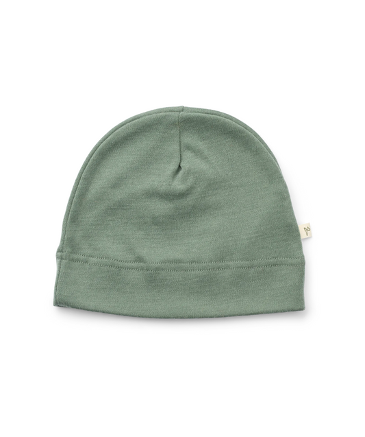 Beanie 100% Merinowolle - Agave