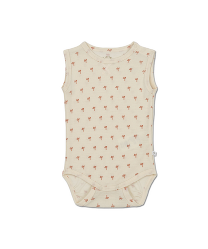 Body ohne Ärmel 100% Merinowolle - Sling Rust