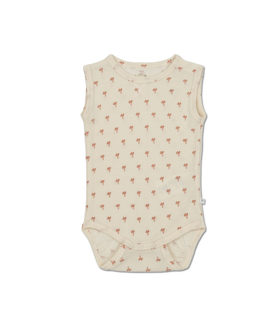 Body ohne Ärmel 100% Merinowolle - Sling Rust