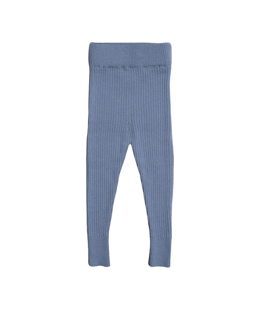 The Woolly Leggings 100% Merino Wool - Blue