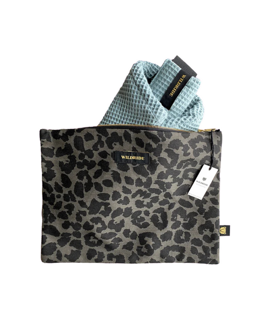 Kleinkindertrage Beutel - Grey Leopard