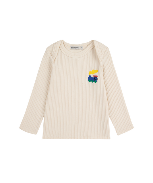 Bobo Choo Choo Long Sleeve T-Shirt - Weiss
