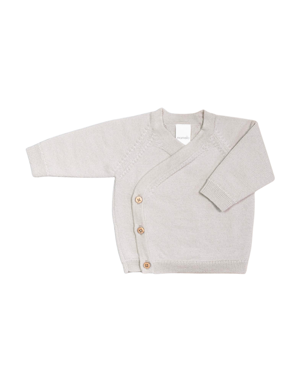 The Woolly Baby Jacket 100% Merino Wool - Sand