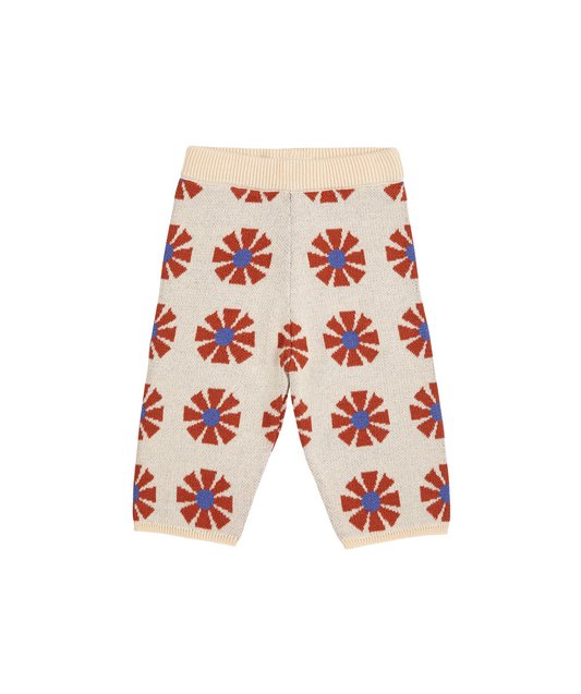 Kaleidoscope all over Jacquard Knitted Pants - Offwhite