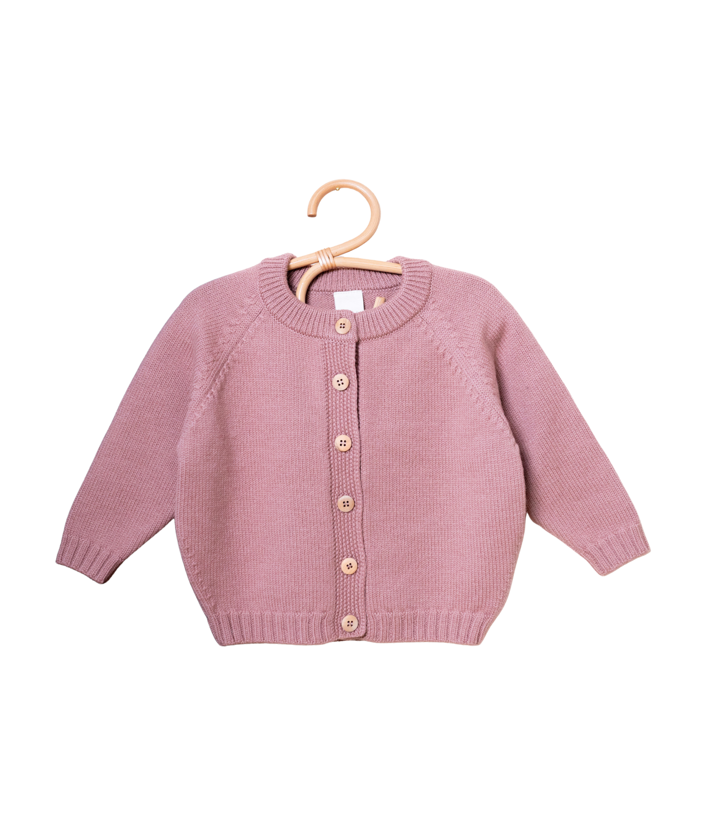 The Woolly Cardigan 100% Merinowolle - Rose