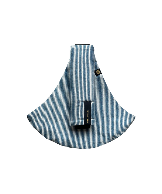 Kleinkindertrage - Light denim stripe
