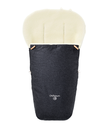 Fusssack Wombat 100% Merinowolle - Anthrazit