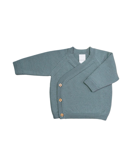 The Woolly Baby Jacket 100% Merinowolle - Sage