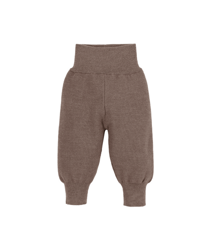 Feinstrick-Hose 100% Merinowolle - Nuss
