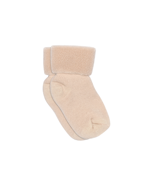Babysocken aus Wolle - Rose Dust