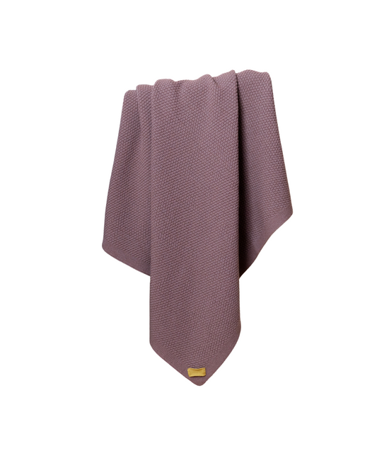 The Woolly Blanket 100% Merinowolle - Mauve